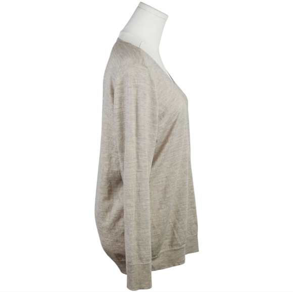 Eileen Fisher Project Royal Alpaca Open Back Sweater M Beige Minimalist Luxury - Picture 4 of 8
